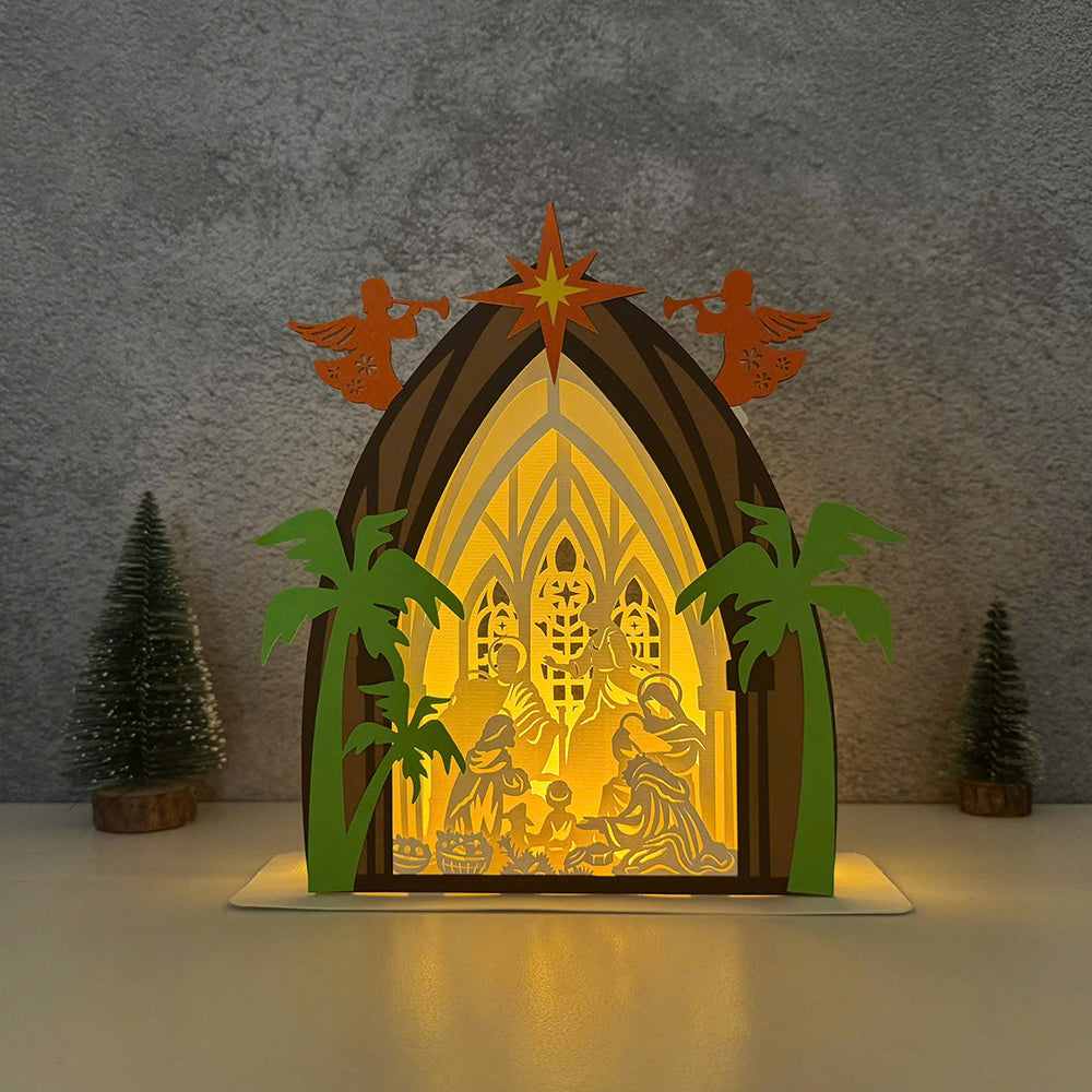 Nativity 3 – 3D Pop-Up Card SVG File for Cricut & Silhouette