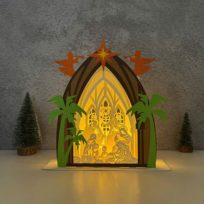 Nativity 3 – 3D Pop-Up Card SVG File for Cricut & Silhouette