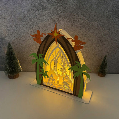 Nativity 3 – 3D Pop-Up Card SVG File for Cricut & Silhouette