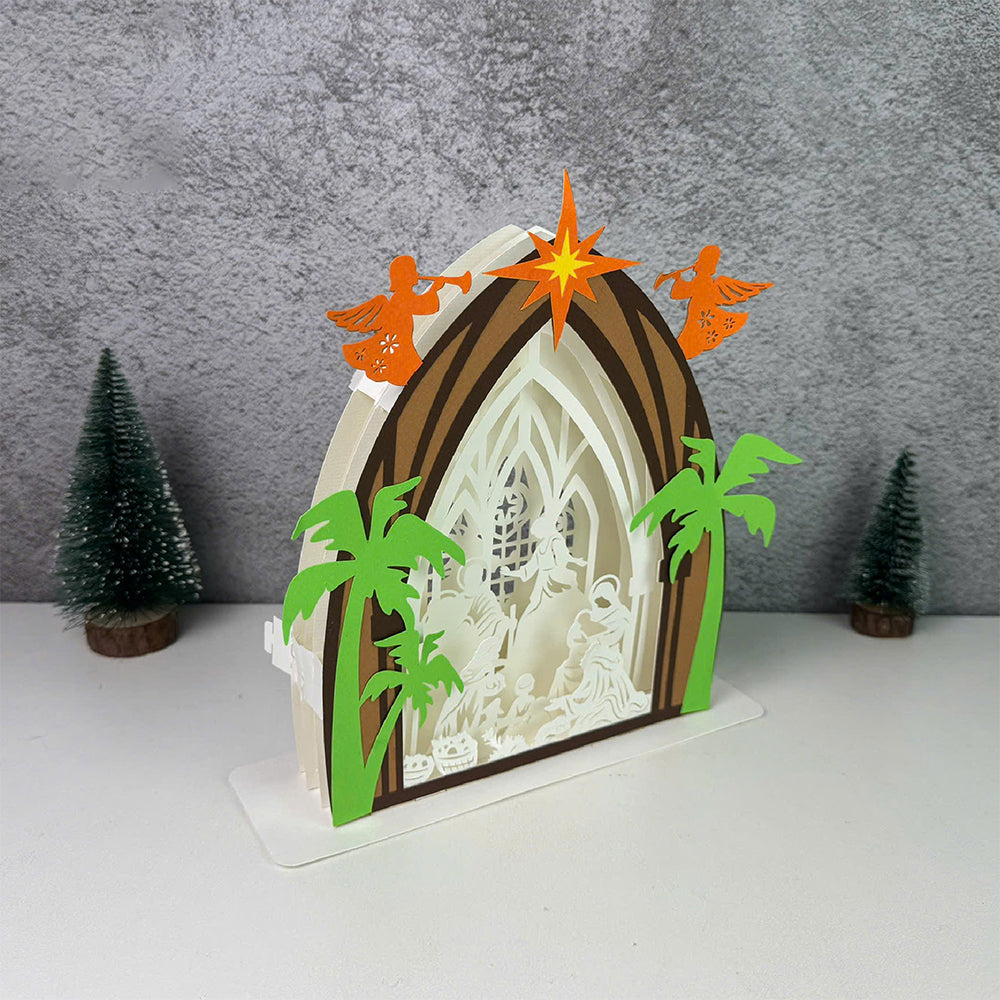 Nativity 3 – 3D Pop-Up Card SVG File for Cricut & Silhouette