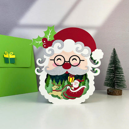Santa – 3D Pop-Up Card SVG File for Cricut & Silhouette