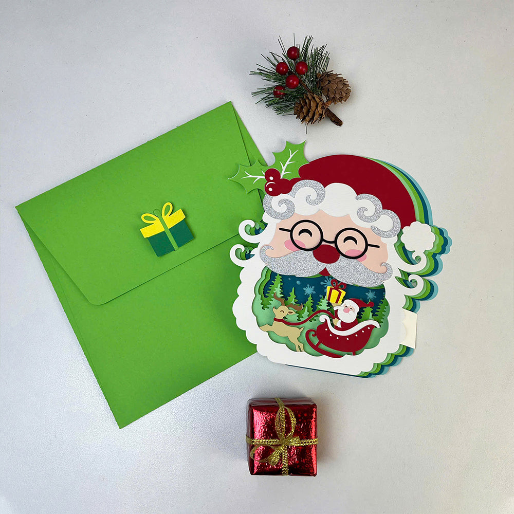 Santa – 3D Pop-Up Card SVG File for Cricut & Silhouette