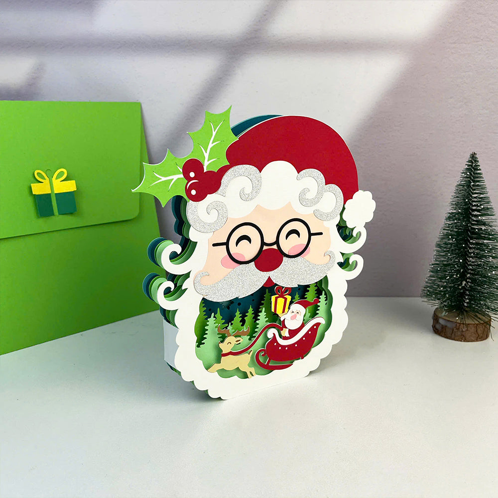 Santa – 3D Pop-Up Card SVG File for Cricut & Silhouette