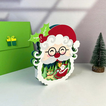 Santa – 3D Pop-Up Card SVG File for Cricut & Silhouette