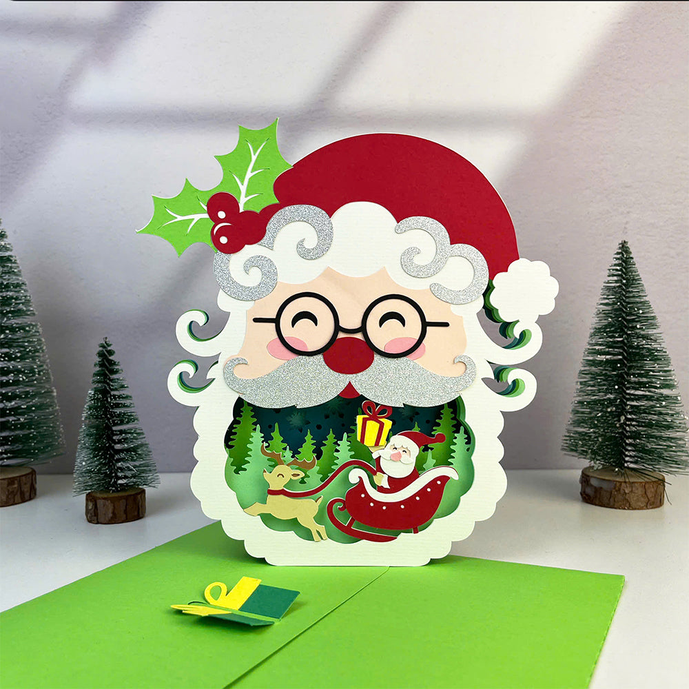Santa – 3D Pop-Up Card SVG File for Cricut & Silhouette