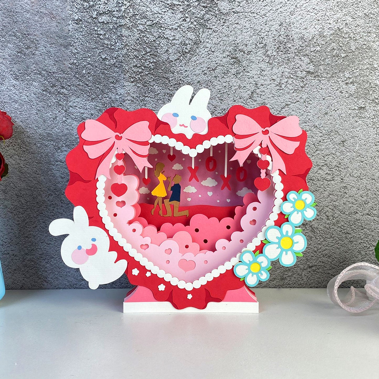 Valentine – 3D Pop-Up Card SVG File for Cricut & Silhouette