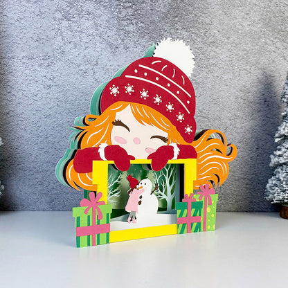 Winter Girl 3 – 3D Pop-Up Card SVG File for Cricut & Silhouette