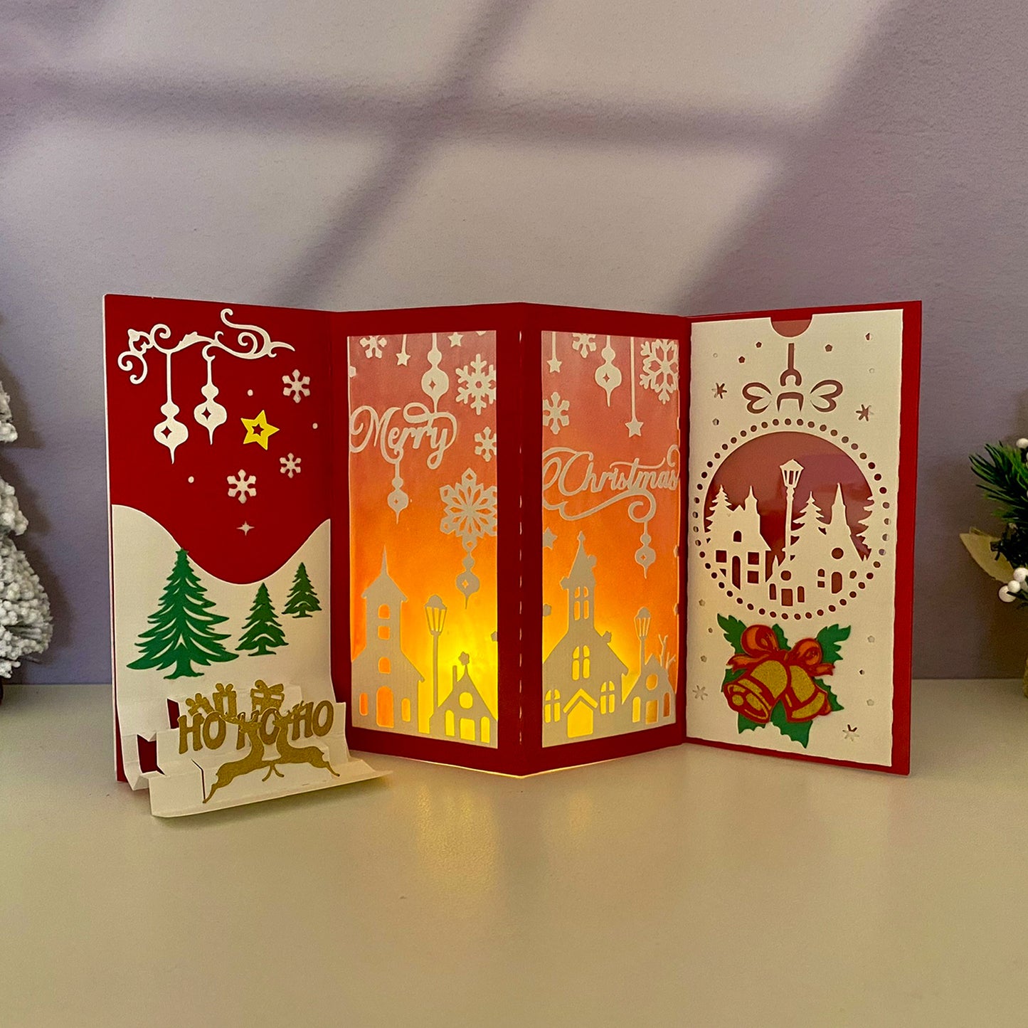 Card Christmas 2 – 3D Pop-Up Card SVG File for Cricut & Silhouette
