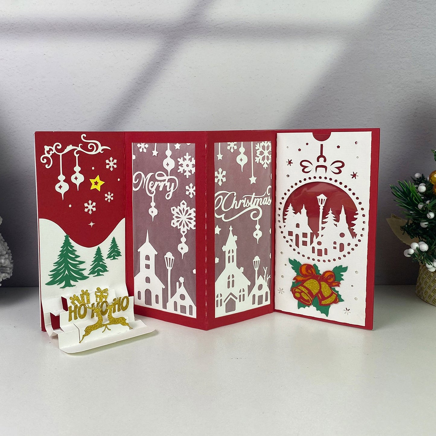 Card Christmas 2 – 3D Pop-Up Card SVG File for Cricut & Silhouette