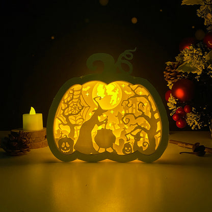 Witch – 3D Box SVG File for Cricut & Silhouette