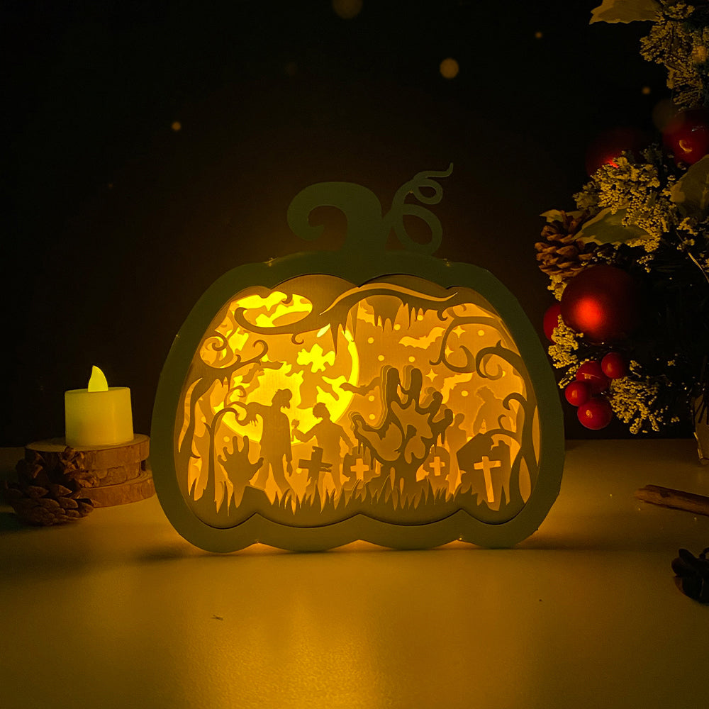 Zombie – 3D Box SVG File for Cricut & Silhouette