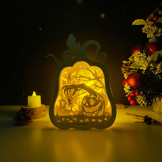 Halloween – 3D Pumpkin Box 2  File - Cricut File - VEKTOR KRAFT