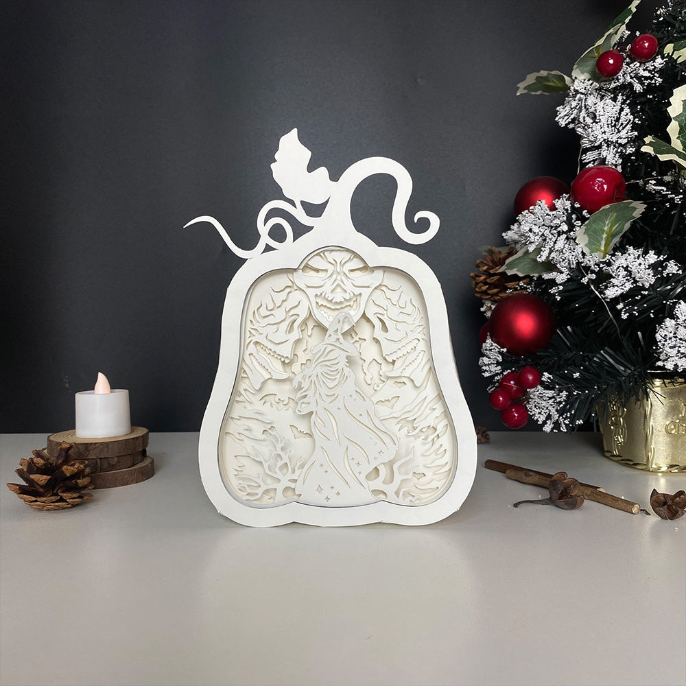 Witch Skull – 3D Box SVG File for Cricut & Silhouette