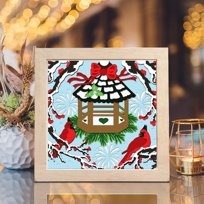 Christmas Cardinal – 3D Shadow Box SVG File for Cricut & Silhouette
