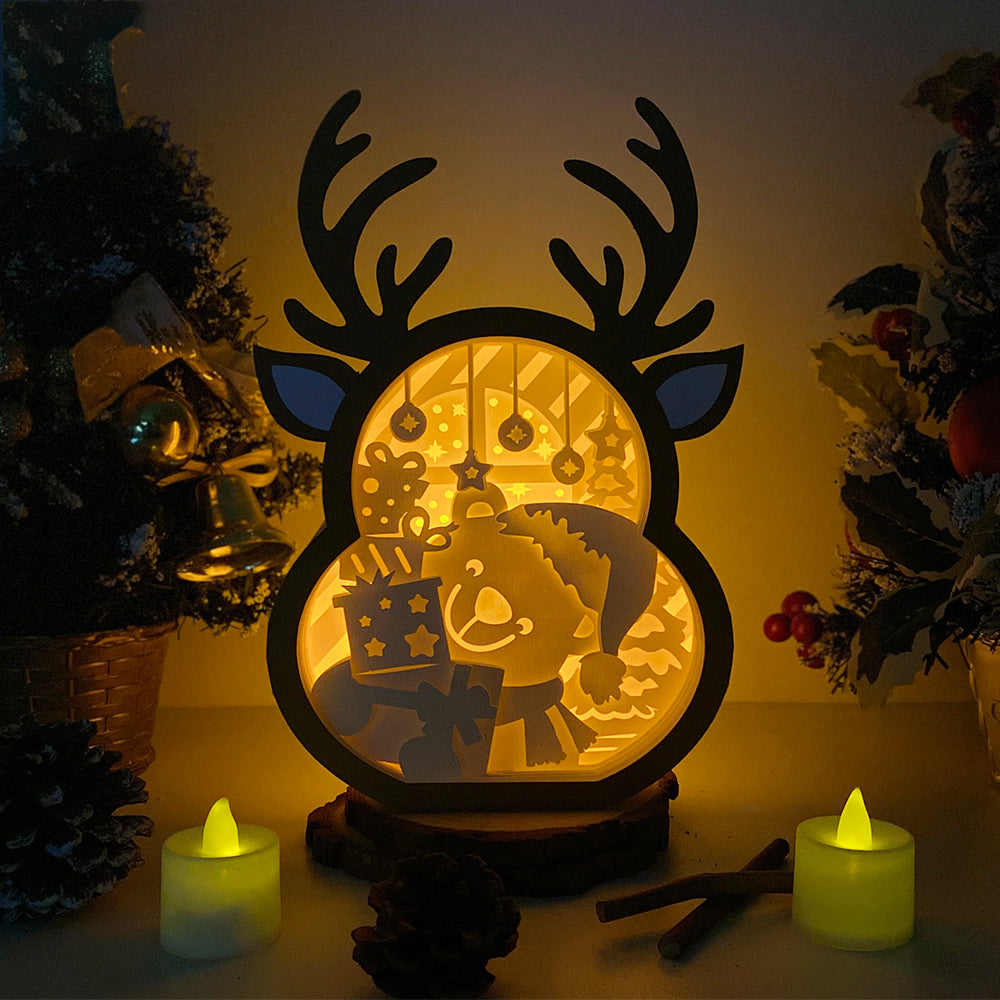 Christmas Bear – 3D Box SVG File for Cricut & Silhouette