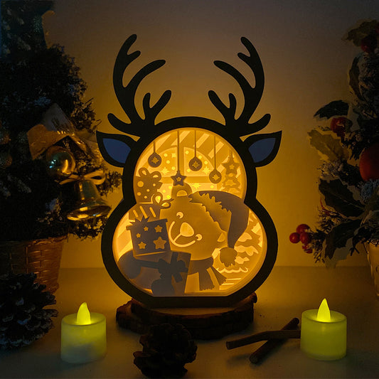 Christmas Bear – 3D Box SVG File for Cricut & Silhouette