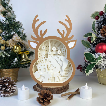 Christmas Bear – 3D Box SVG File for Cricut & Silhouette