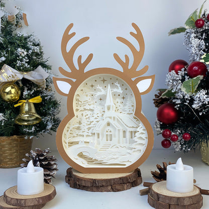 Christmas In The Forest 2 – 3D Box SVG File for Cricut & Silhouette