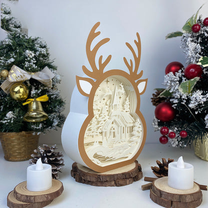 Christmas In The Forest 2 – 3D Box SVG File for Cricut & Silhouette