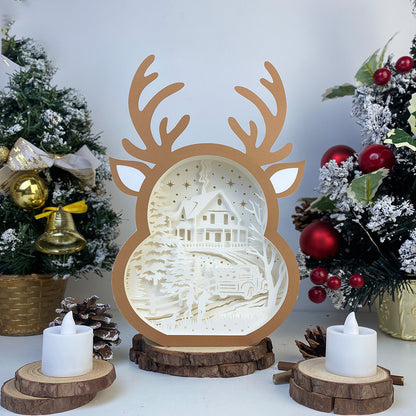 Christmas In The Forest – 3D Box SVG File for Cricut & Silhouette