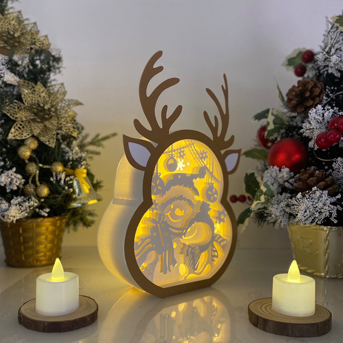 Christmas Snowman – 3D Box SVG File for Cricut & Silhouette