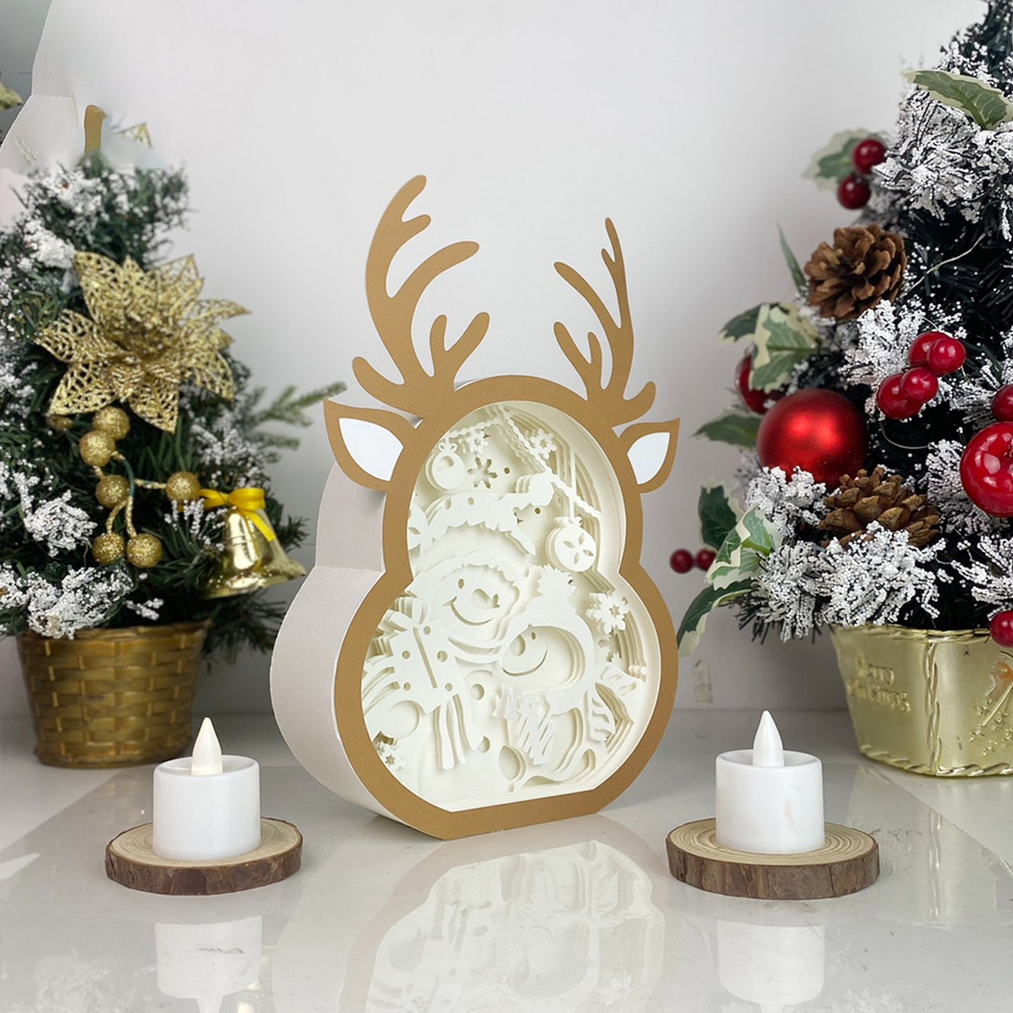 Christmas Snowman – 3D Box SVG File for Cricut & Silhouette