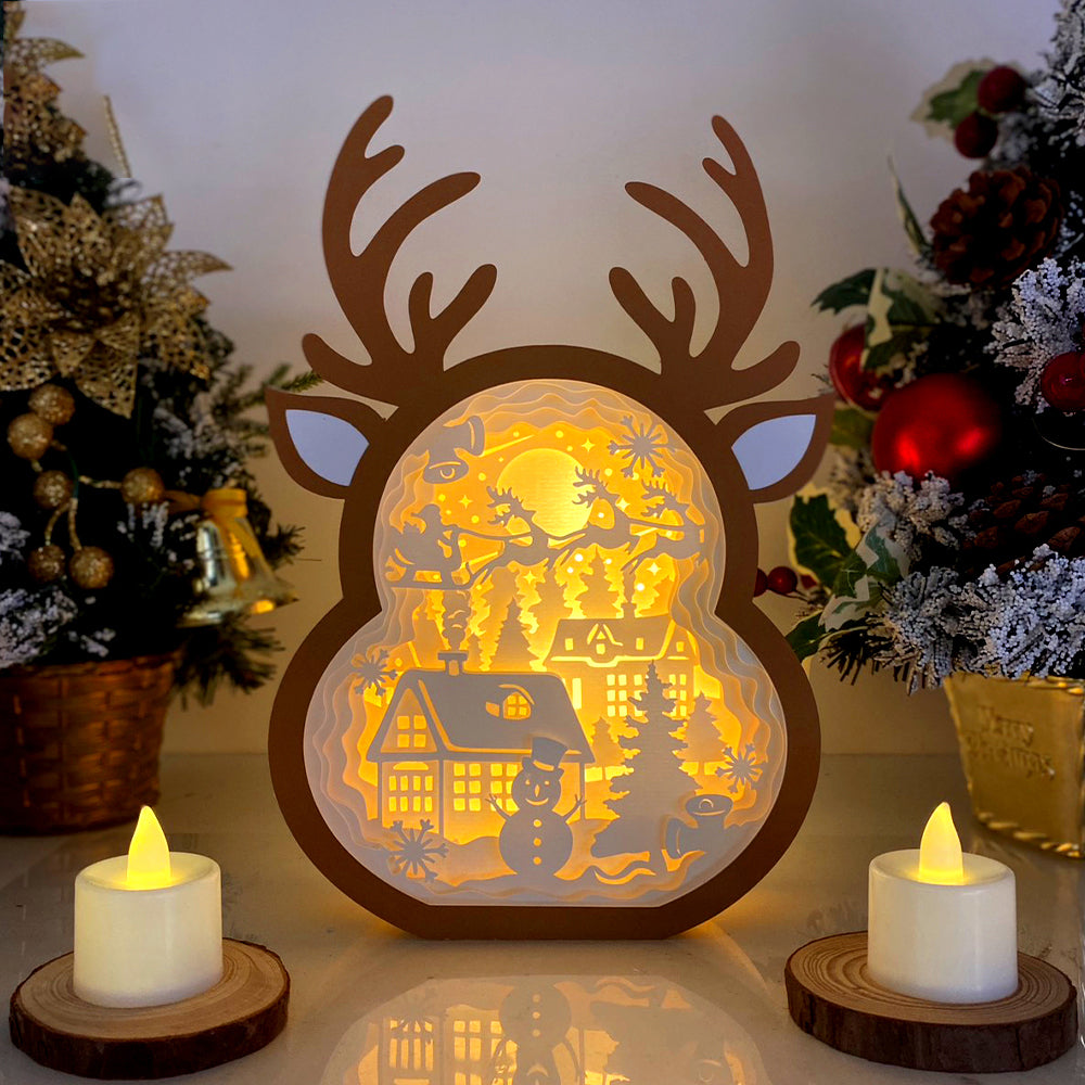 Christmas Village – 3D Box SVG File for Cricut & Silhouette