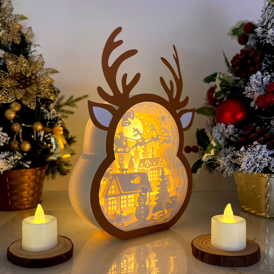 Christmas Village – 3D Box SVG File for Cricut & Silhouette