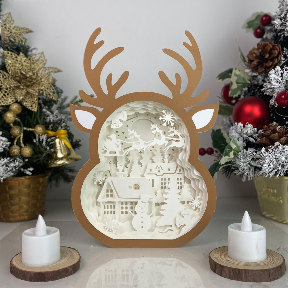Christmas Village – 3D Box SVG File for Cricut & Silhouette