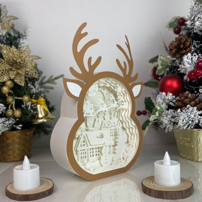 Christmas Village – 3D Box SVG File for Cricut & Silhouette