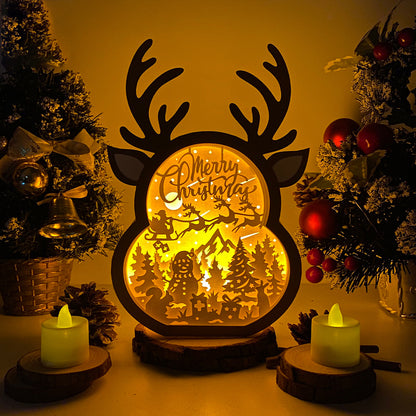 Merry Christmas – 3D Box SVG File for Cricut & Silhouette
