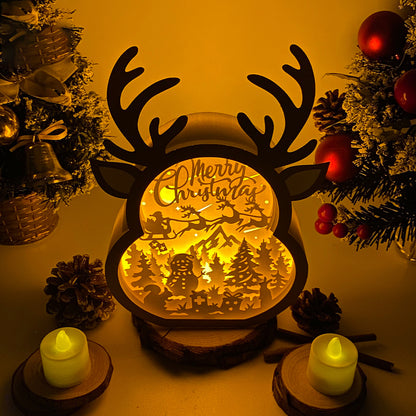 Merry Christmas – 3D Box SVG File for Cricut & Silhouette