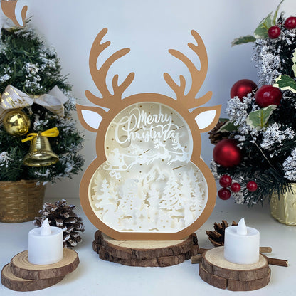 Merry Christmas – 3D Box SVG File for Cricut & Silhouette