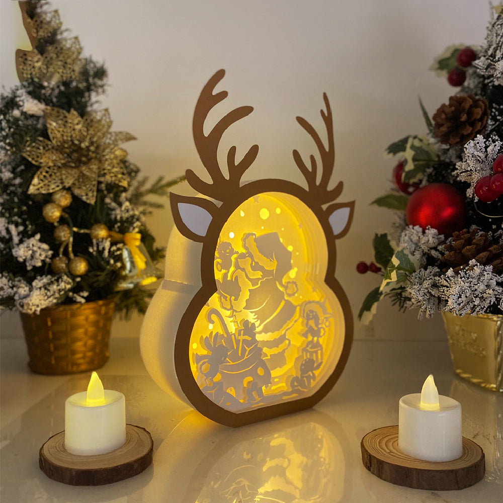 Santa 2 – 3D Box SVG File for Cricut & Silhouette