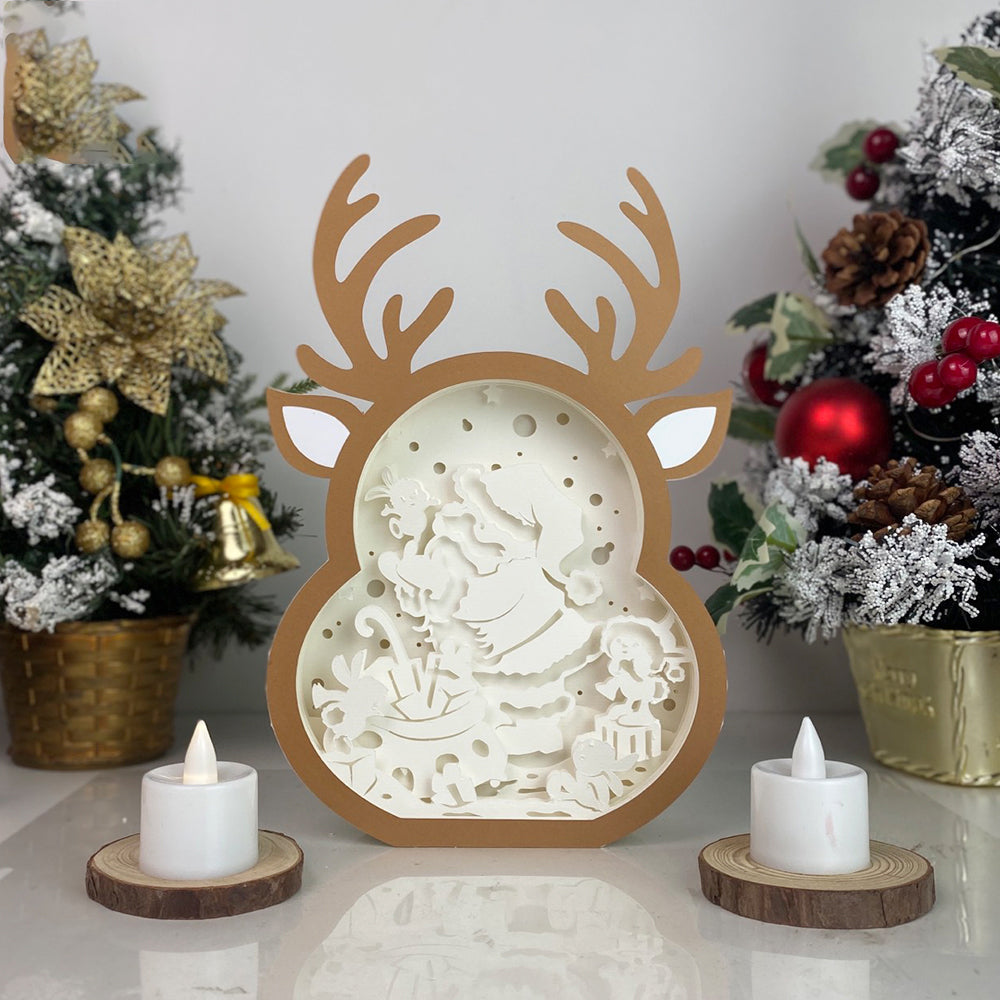 Santa 2 – 3D Box SVG File for Cricut & Silhouette