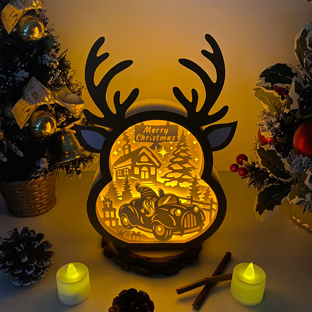 Christmas Gnome – 3D Box SVG File for Cricut & Silhouette