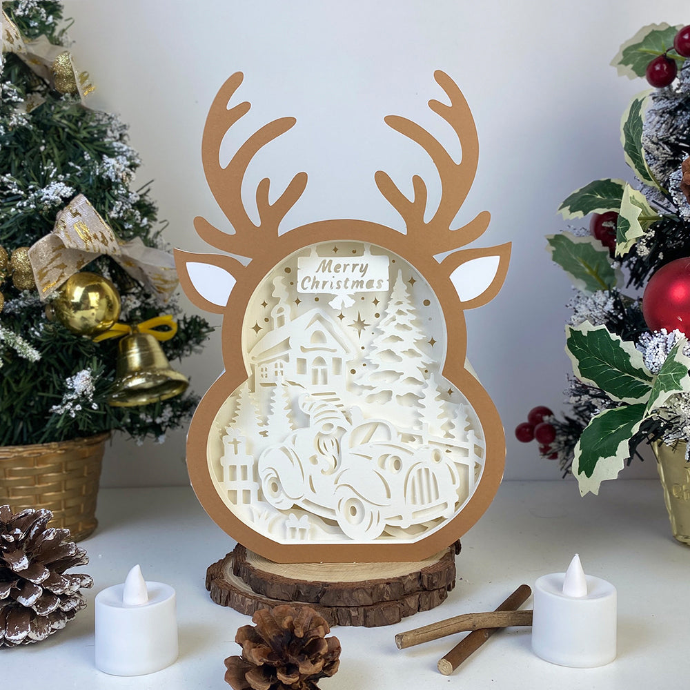 Christmas Gnome – 3D Box SVG File for Cricut & Silhouette