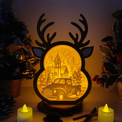 Christmas Truck – 3D Box SVG File for Cricut & Silhouette