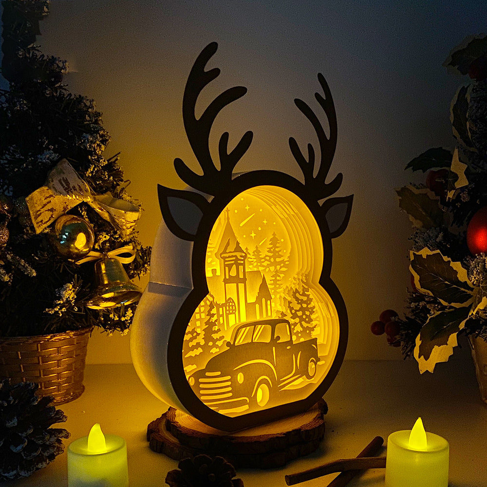 Christmas Truck – 3D Box SVG File for Cricut & Silhouette