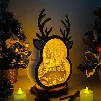 Christmas Truck – 3D Box SVG File for Cricut & Silhouette