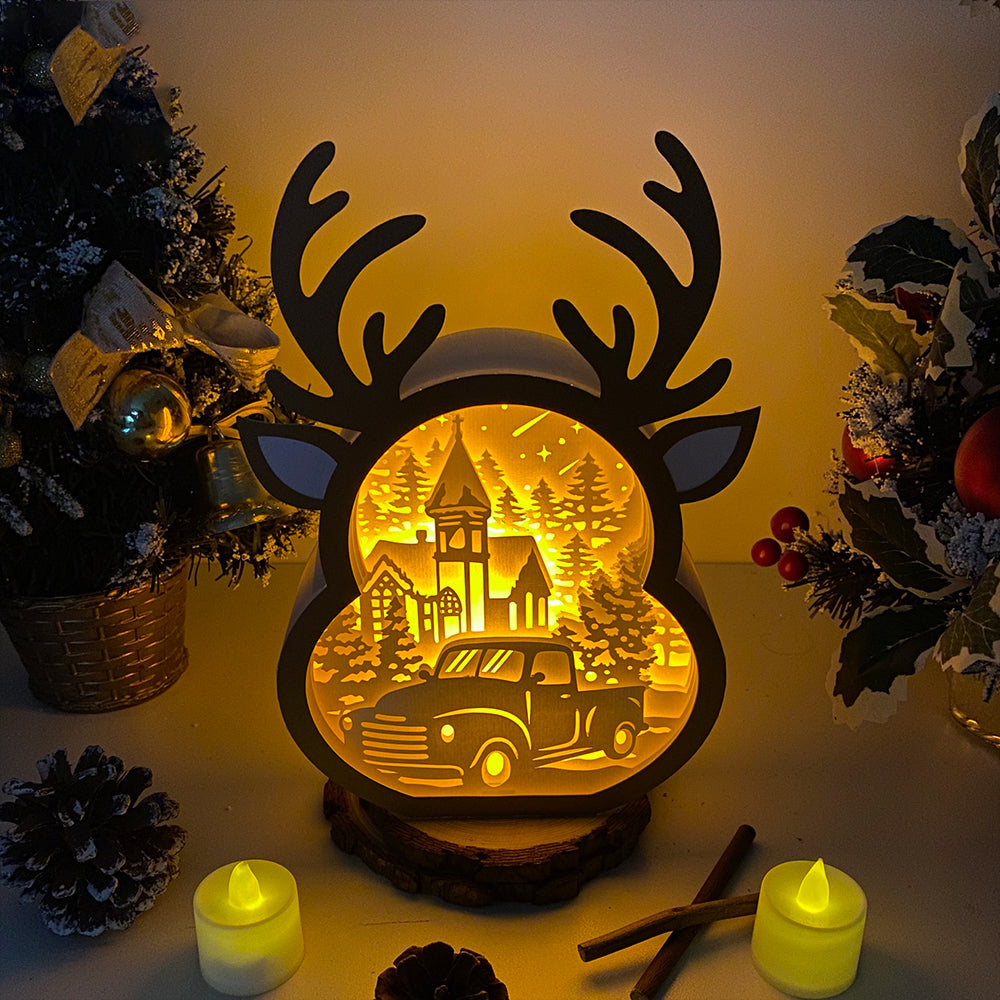 Christmas Truck – 3D Box SVG File for Cricut & Silhouette