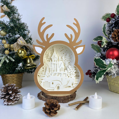 Christmas Truck – 3D Box SVG File for Cricut & Silhouette