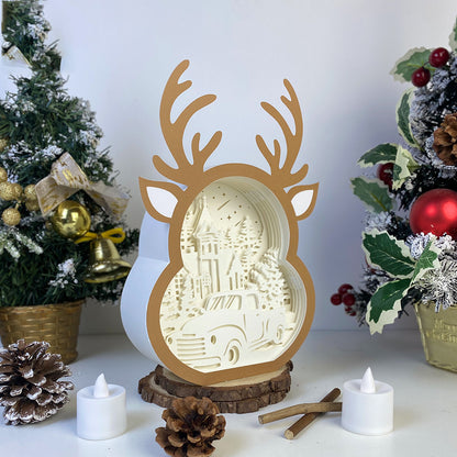 Christmas Truck – 3D Box SVG File for Cricut & Silhouette