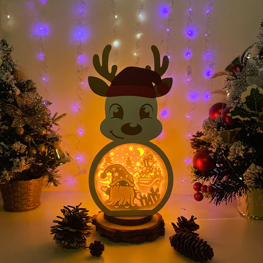 Christmas Gnome – 3D Box SVG File for Cricut & Silhouette