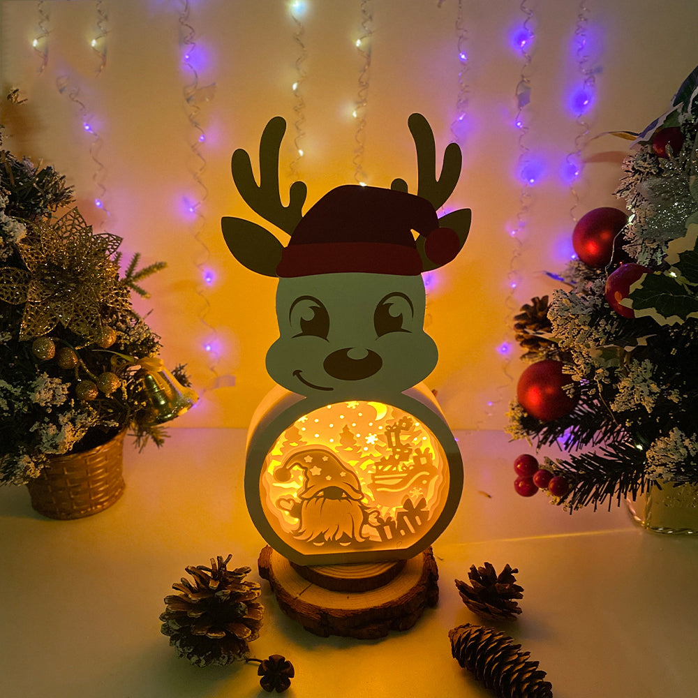 Christmas Gnome – 3D Box SVG File for Cricut & Silhouette