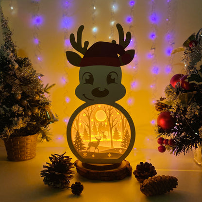 Xmas Deer – 3D Box SVG File for Cricut & Silhouette