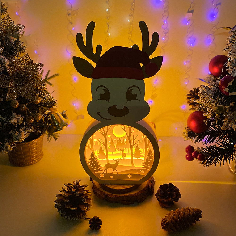 Xmas Deer – 3D Box SVG File for Cricut & Silhouette