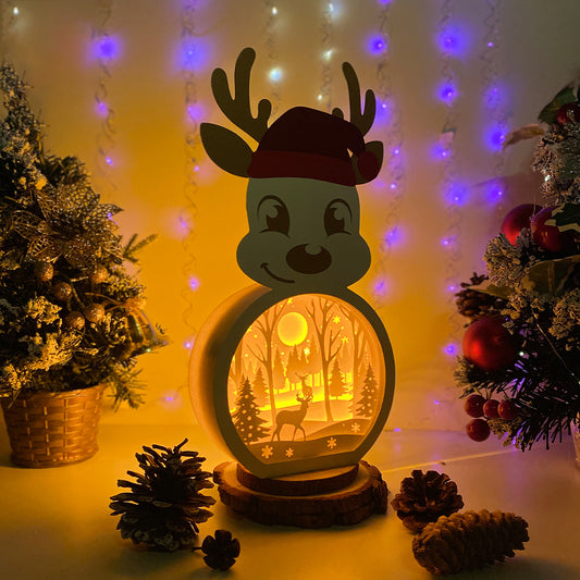 Xmas Deer – 3D Box SVG File for Cricut & Silhouette