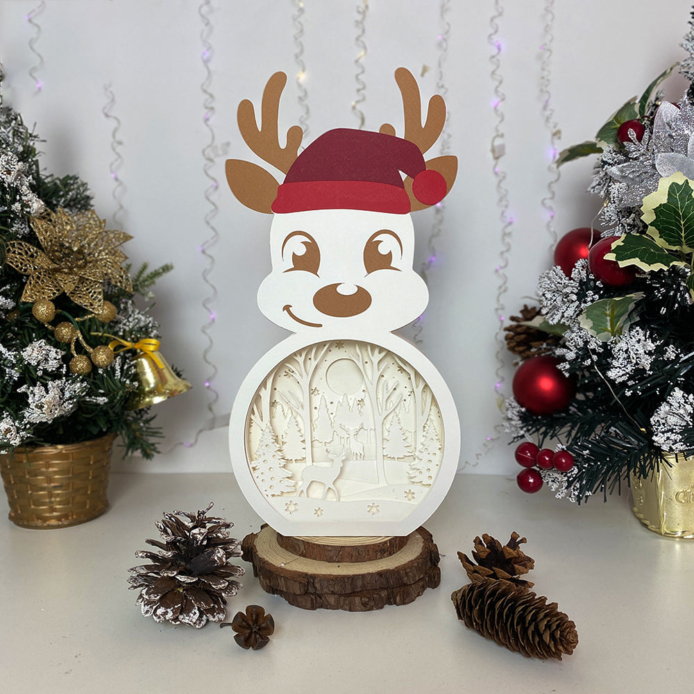 Xmas Deer – 3D Box SVG File for Cricut & Silhouette