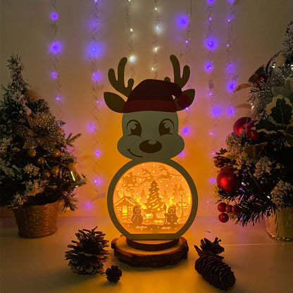 Xmas Snowman – 3D Box SVG File for Cricut & Silhouette